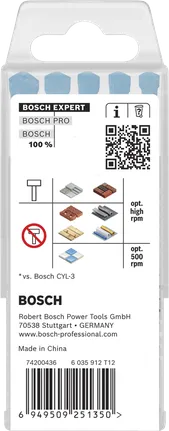 Bosch EXPERT HEX-9 daugiafunkcinių statybinių grąžtų rinkinys, 5 vnt.